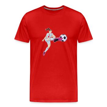 Japanese National Soccer Team I Football Japan - Männer Premium Bio T-Shirt - Rot - Vorne - Damien (186cm)