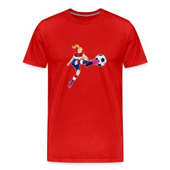 Dutch National Soccer Team I Football Netherlands - Männer Premium Bio T-Shirt - Rot - Vorne - Damien (186cm)