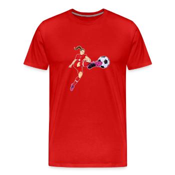 Swiss National Soccer Team I Football Switzerland - Männer Premium Bio T-Shirt - Rot - Vorne - Damien (186cm)