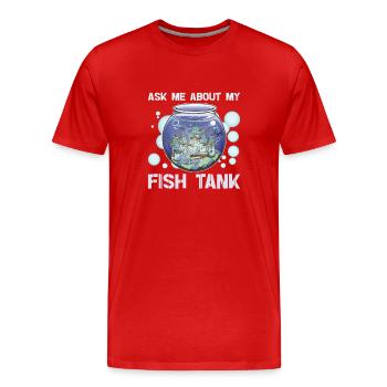 Aquaristik Aquarium Keeper Fishkeeper Salzwasser - Männer Premium Bio T-Shirt - Rot - Vorne - Damien (186cm)