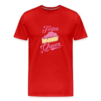Gâteaux Queen Baker Gâteaux Chef pâtissier - T-shirt bio Premium Homme - rouge - Devant - Damien (186cm)