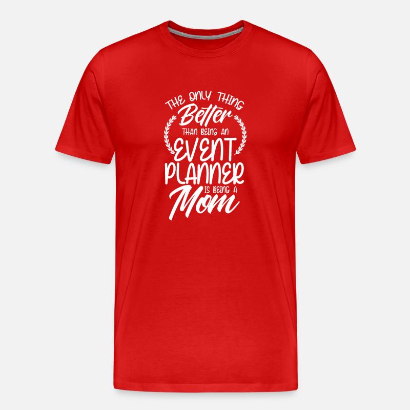 Eventplaner Hochzeitsplaner Event Manager - Männer Premium Bio T-Shirt - Rot