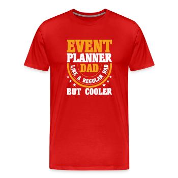 Eventplaner Hochzeitsplaner Event Manager - Männer Premium Bio T-Shirt - Rot - Vorne - Damien (186cm)