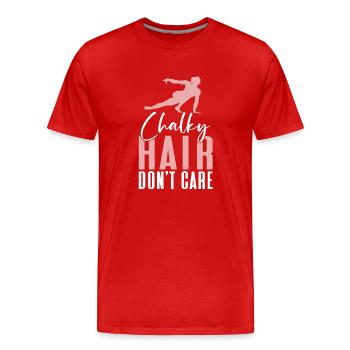 Acrobat Gymnastique Gymnastique Tumbling - T-shirt bio Premium Homme - rouge - Devant - Damien (186cm)