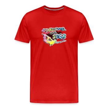 Awesome since 1963. Wakeboard Lifestyle - Männer Premium Bio T-Shirt - Rot - Vorne - Damien (186cm)