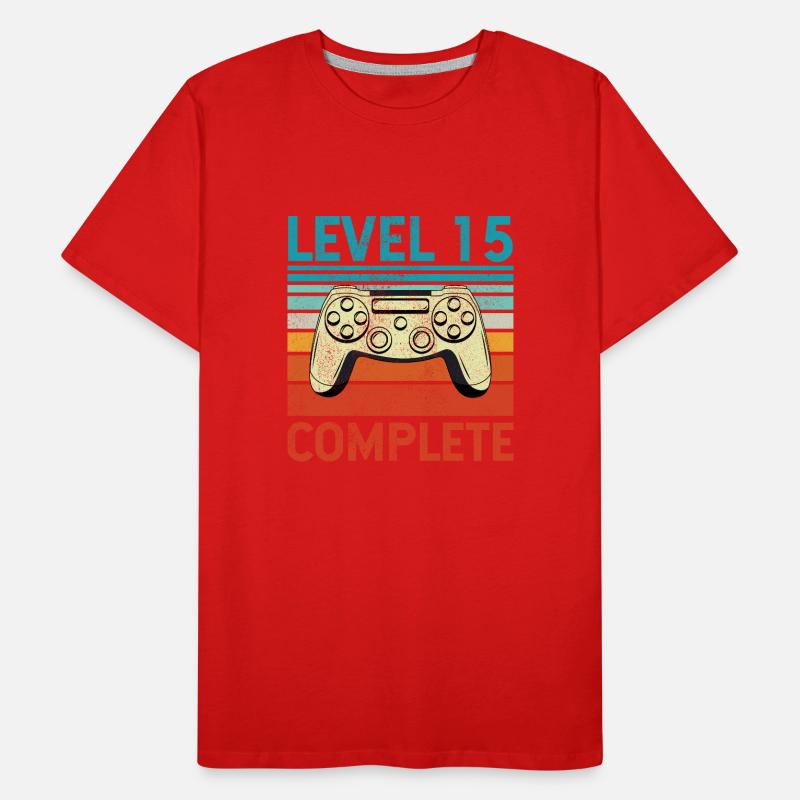 Level 15 Complete Männer Premium Bio T-Shirt