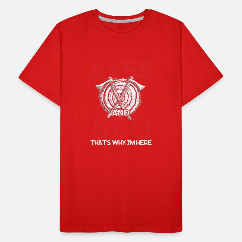 Axe Thrower Axe Throw Axe Gift Men's Premium Organic T-Shirt