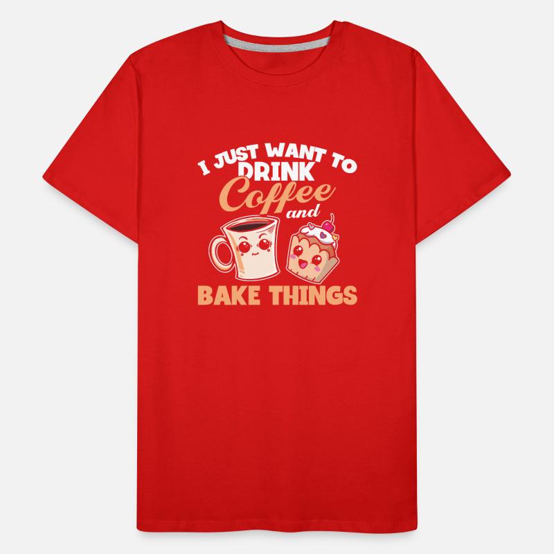 Bäckerei Backen Bäckerin Bäcker Männer Premium Bio T-Shirt
