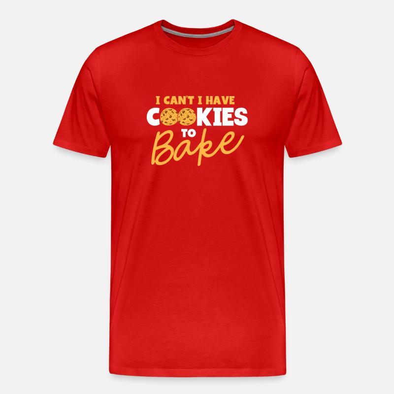 Bäckerei Backen Bäckerin Bäcker - Männer Premium Bio T-Shirt - Rot