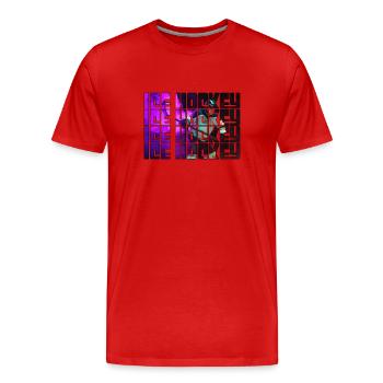 Eishockey - Männer Premium Bio T-Shirt - Rot - Vorne - Damien (186cm)