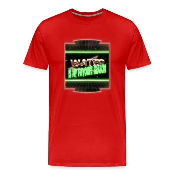 swimming instructor fun apnea swimming pool - Men's Premium Organic T-Shirt - red - Front - Damien (186cm)