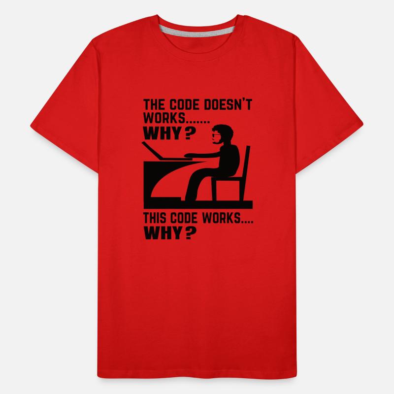 Software Developer Programmer Gift Men's Premium Organic T-Shirt