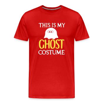 Geist - This is my Ghost Costume - Men's Premium Organic T-Shirt - red - Front - Damien (186cm)