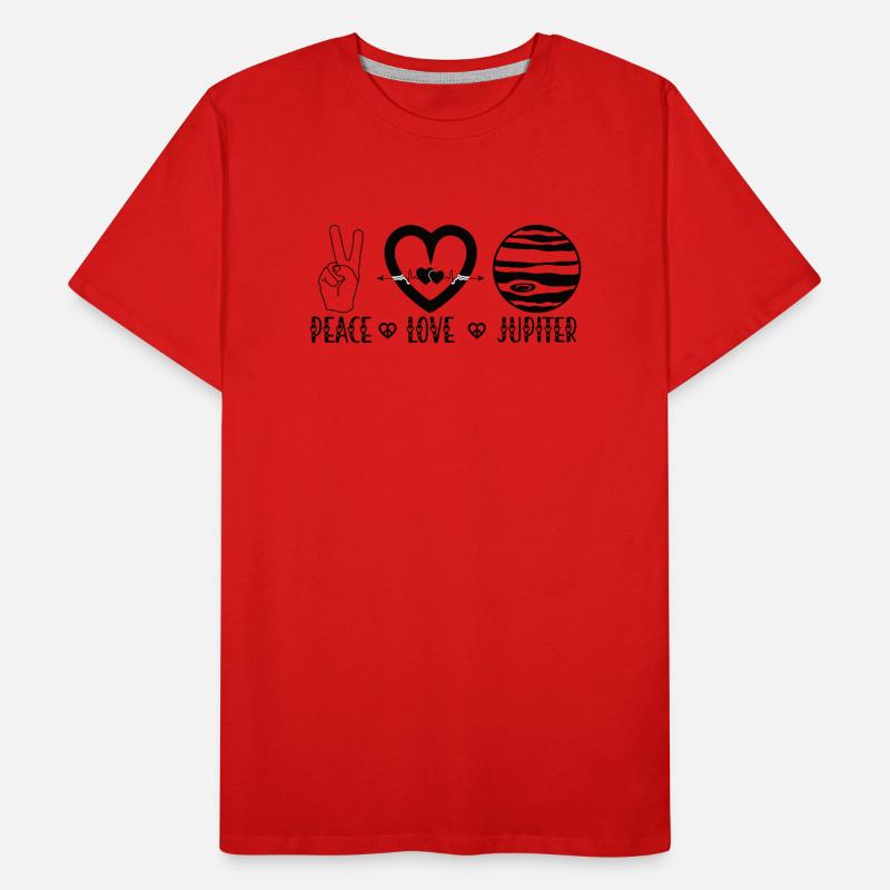 Jupiter Planète Univers Astrologie spatiale T-shirt bio Premium Homme