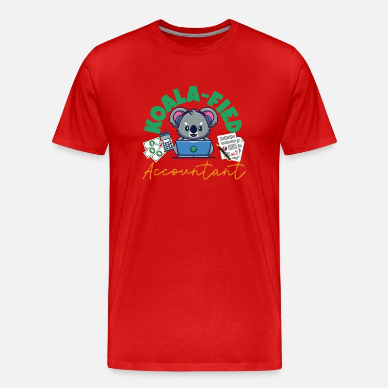 Comptable Comptable Comptable - T-shirt bio Premium Homme - rouge