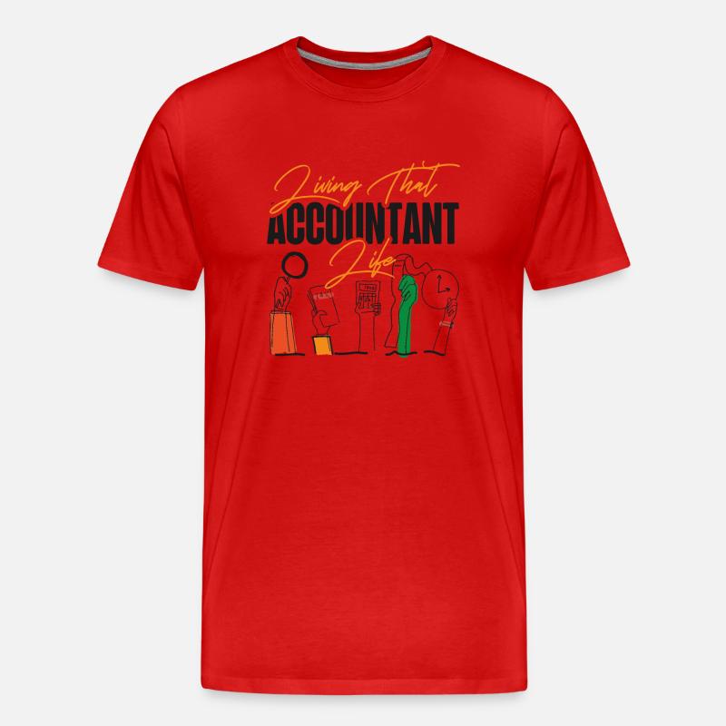 Comptable Comptable Comptable - T-shirt bio Premium Homme - rouge