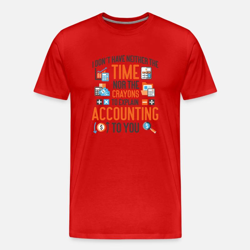 Comptable Comptable Comptable I - T-shirt bio Premium Homme - rouge