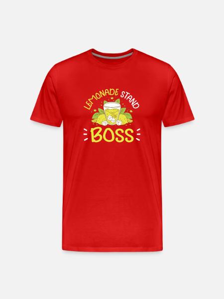 Lemonade Rack Lemon Juice Homemade - Men's Premium Organic T-Shirt - red