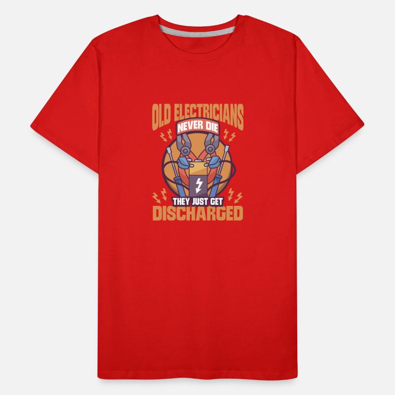 Electrician Electrical Engineer Lineman Electrical Männer Premium Bio T-Shirt