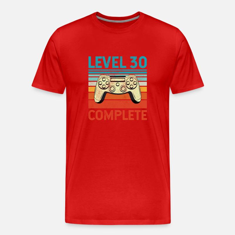 Level 30 Complete - Männer Premium Bio T-Shirt - Rot
