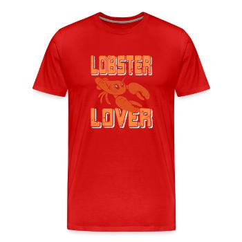 Lobster lover - Männer Premium Bio T-Shirt - Rot - Vorne - Damien (186cm)