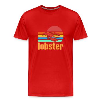 Homard - T-shirt bio Premium Homme - rouge - Devant - Damien (186cm)