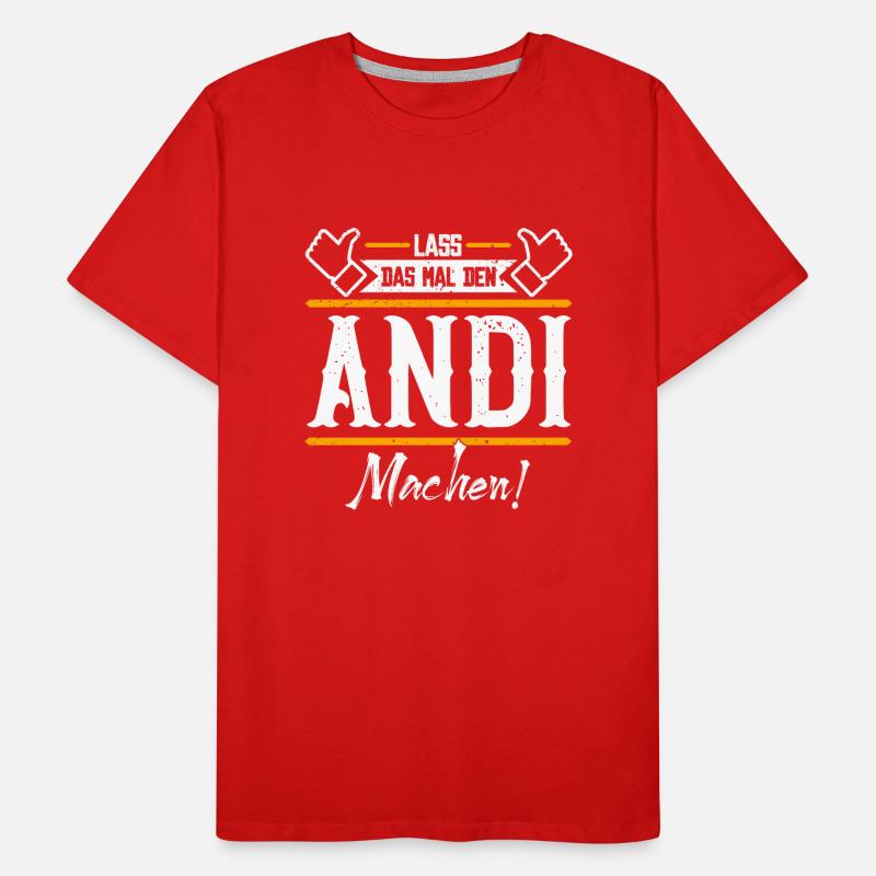 Andi Geschenkidee Geschenk Geburtstag Männer Premium Bio T-Shirt