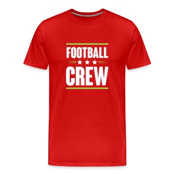 Équipe de football - T-shirt bio Premium Homme - rouge - Devant - Damien (186cm)