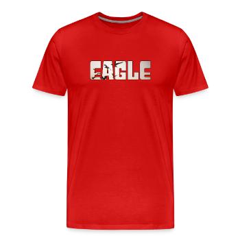 Aigle - T-shirt bio Premium Homme - rouge - Devant - Damien (186cm)