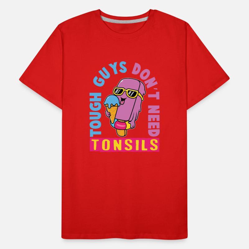 Eiscreme logo Sommer Softeis Geschenkidee Männer Premium Bio T-Shirt