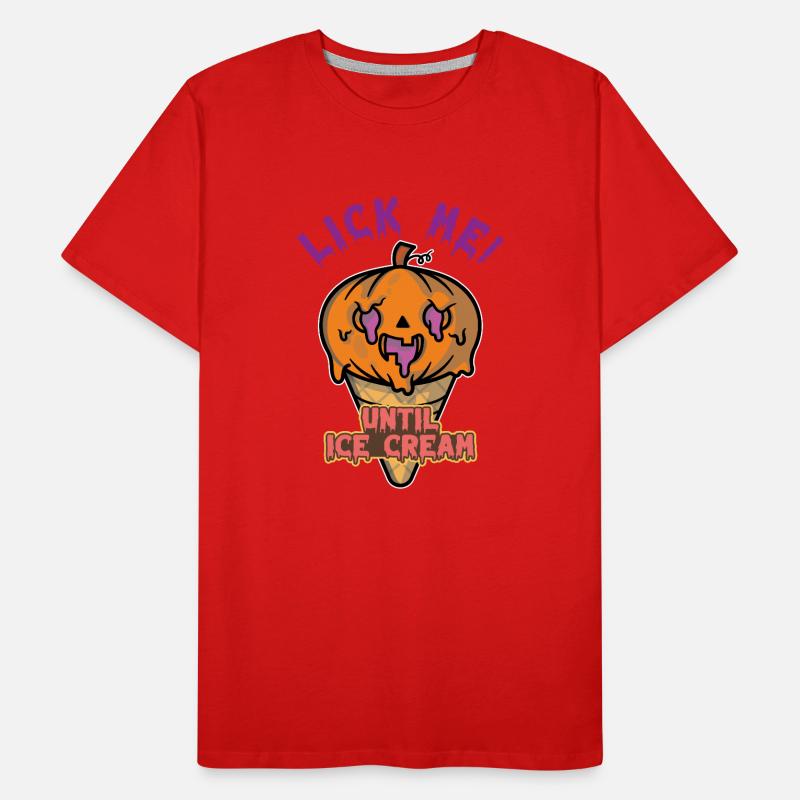 Eiscreme logo Sommer Softeis Geschenkidee Männer Premium Bio T-Shirt
