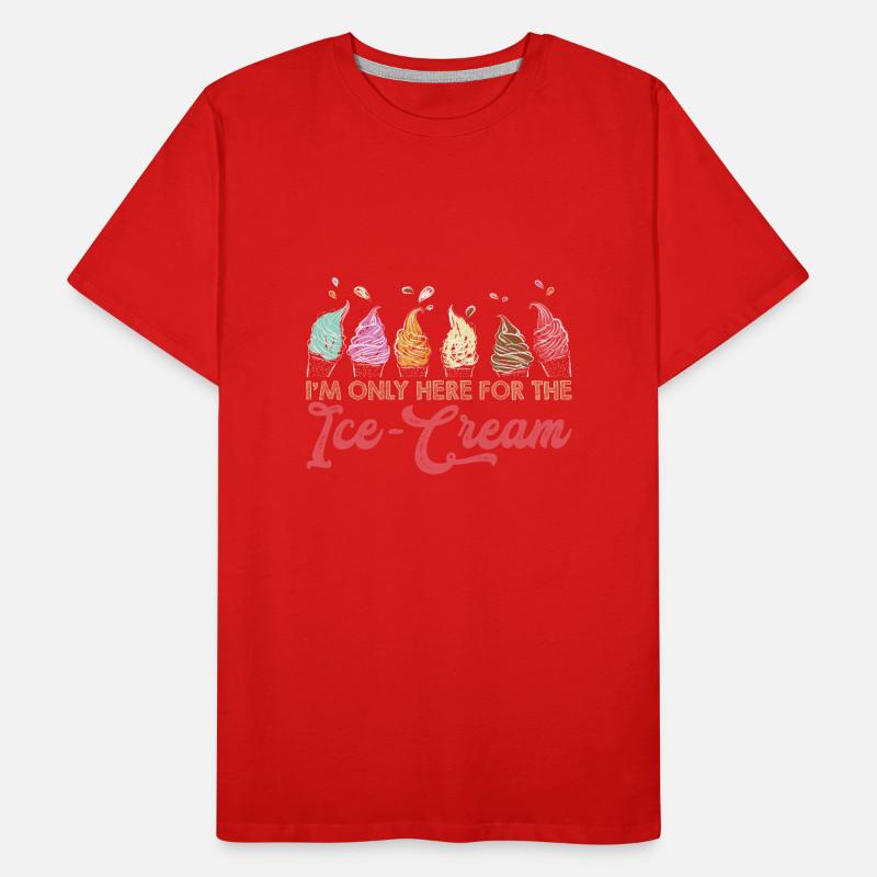 Eiscreme logo Sommer Softeis Geschenkidee Männer Premium Bio T-Shirt