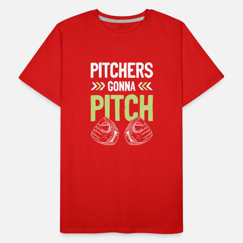 baseball pitcher Männer Premium Bio T-Shirt