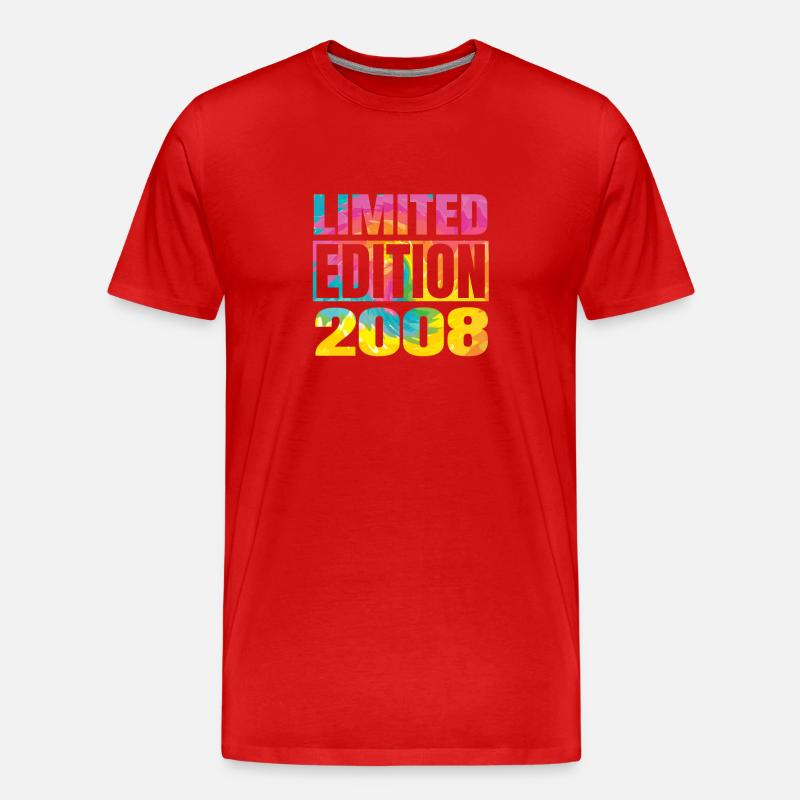 Limited Edition 2008 Graffiti - Männer Premium Bio T-Shirt - Rot