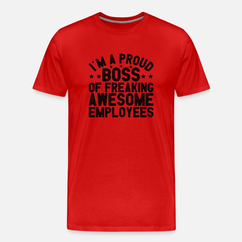 Bester Geschäftsführer Mitarbeiter Unternehmer - Männer Premium Bio T-Shirt - Rot