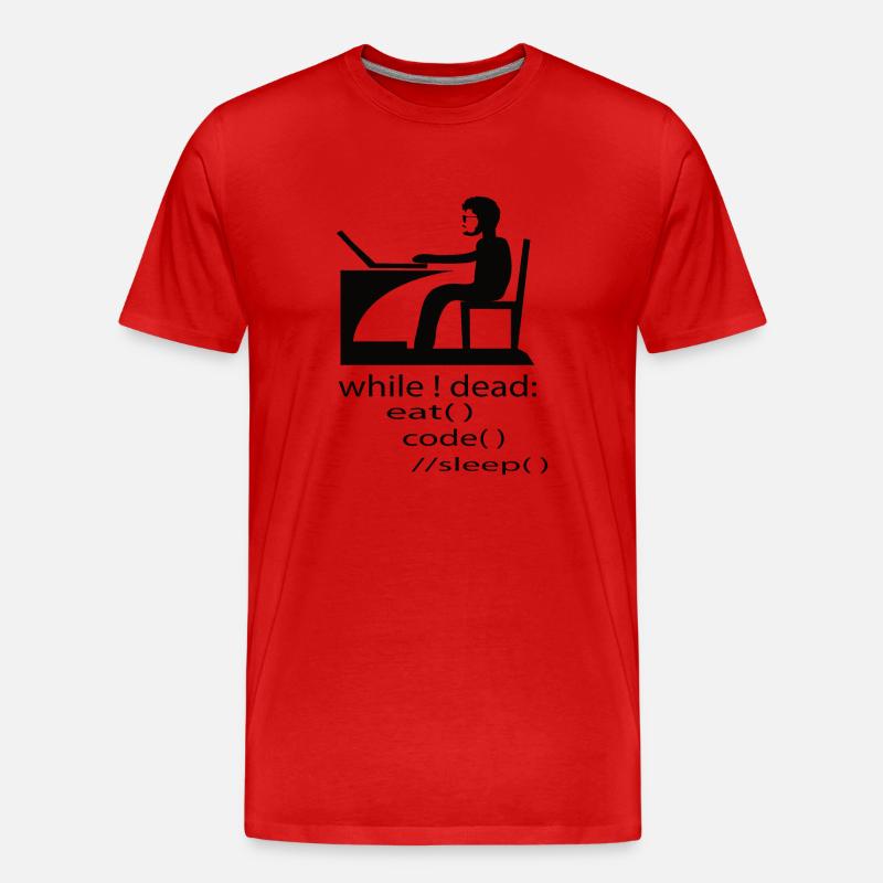 Software Developer Programmer Gift - Men's Premium Organic T-Shirt - red