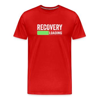 Erholung Laden Patient Überlebender Erholen - Männer Premium Bio T-Shirt - Rot - Vorne - Damien (186cm)