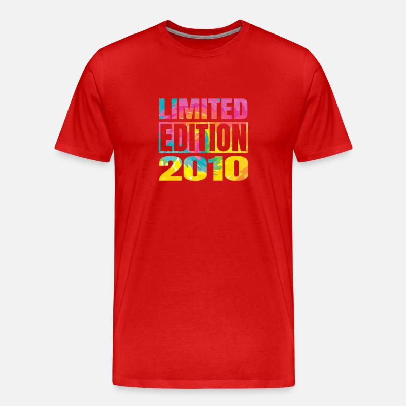 Limited Edition 2010 Graffiti - Männer Premium Bio T-Shirt - Rot