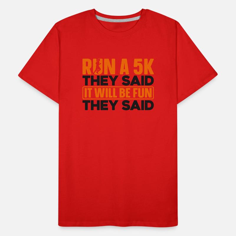 Running Runner Half Marathon Men's Premium Organic T-Shirt