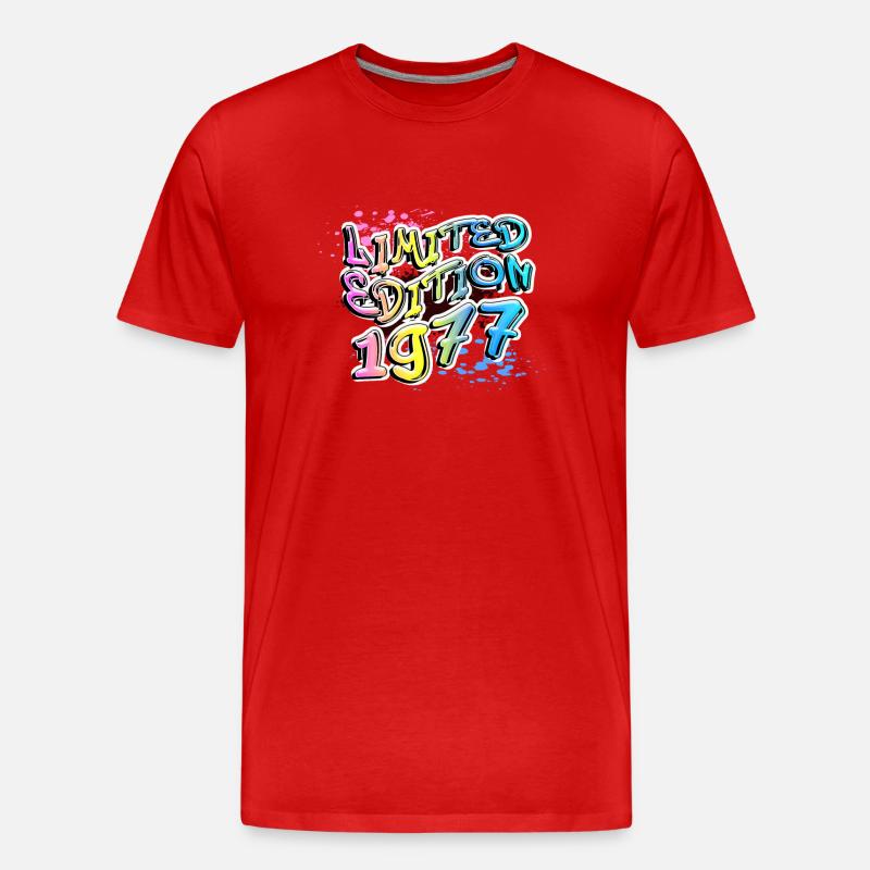 Édition limitée 1977 Graffiti - T-shirt bio Premium Homme - rouge