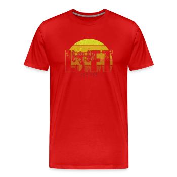 Lift Gewichtheben Gewichtheber Workout Gym - Männer Premium Bio T-Shirt - Rot - Vorne - Damien (186cm)