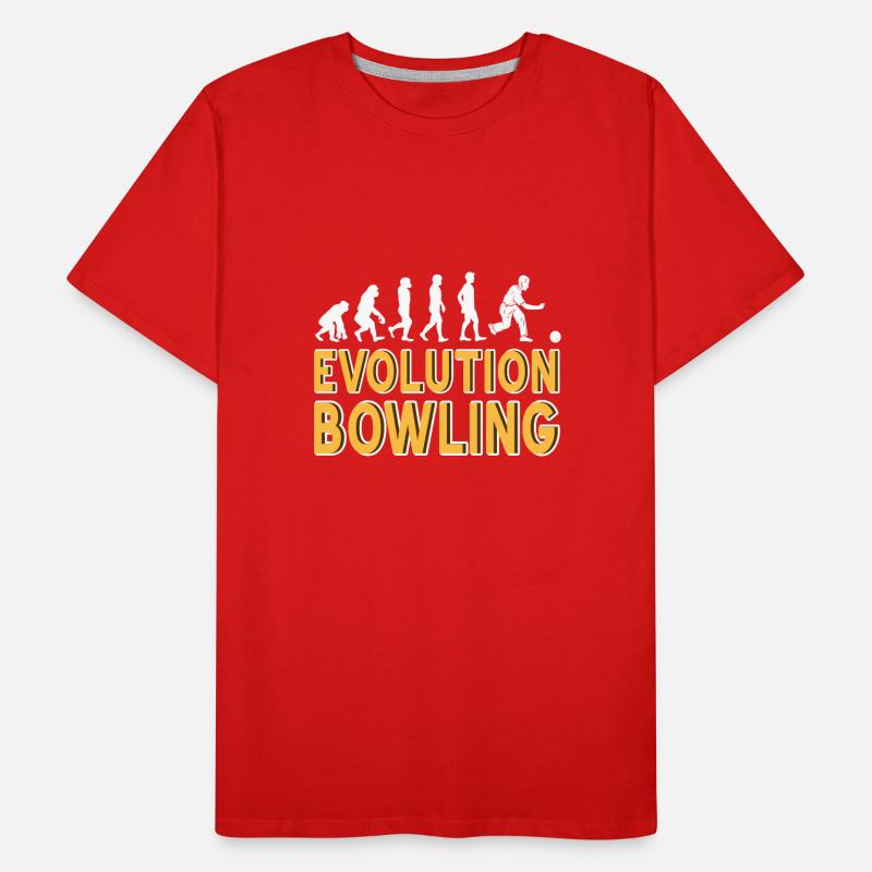 Evolution bowling Männer Premium Bio T-Shirt
