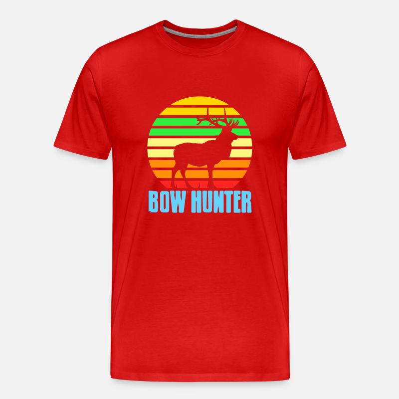 Bow Hunter - Männer Premium Bio T-Shirt - Rot