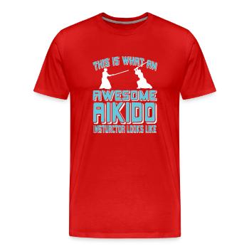 This is what an awesome aikido insturctor looks - Männer Premium Bio T-Shirt - Rot - Vorne - Damien (186cm)