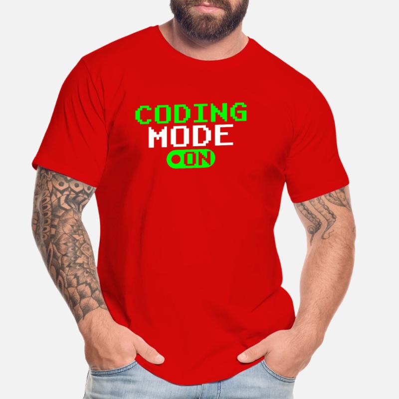 Programmiermodus Ein Coding Programmierer Coder Männer Premium Bio T-Shirt
