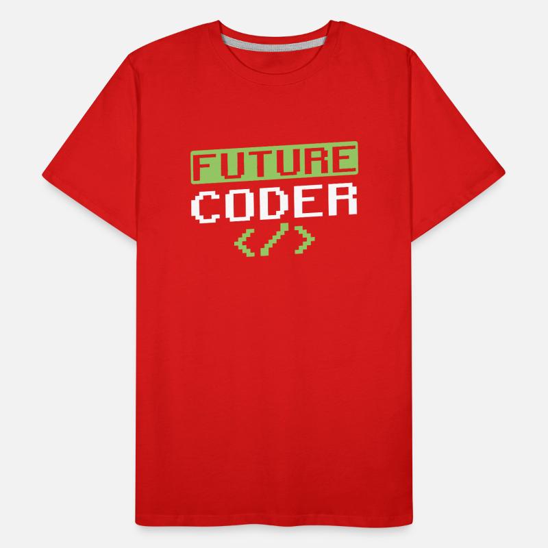 Code du programmeur de codage du futur codeur T-shirt bio Premium Homme