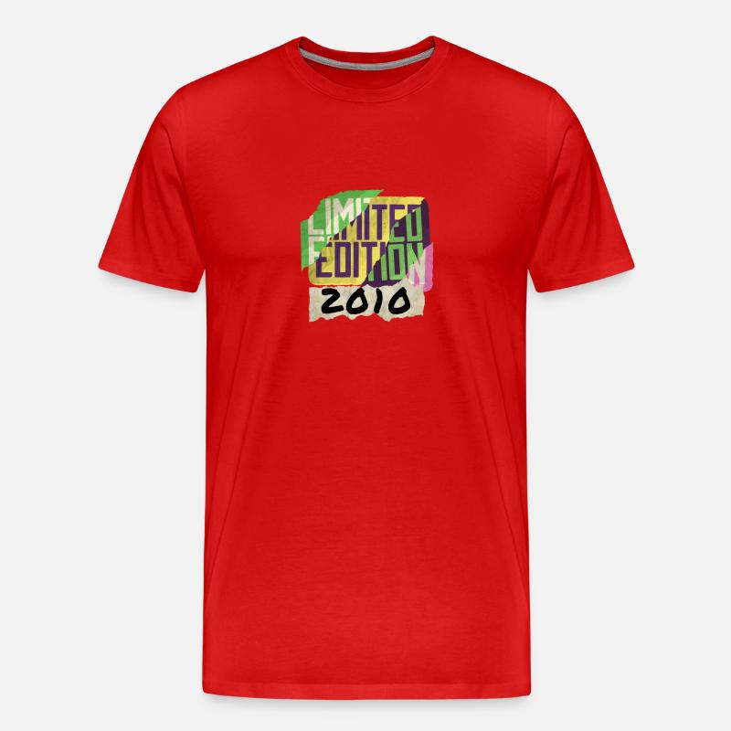 Limited Edition 2010 Graffiti - Männer Premium Bio T-Shirt - Rot