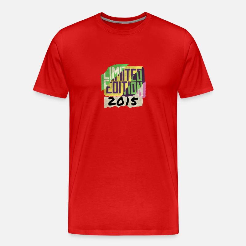 Limited Edition 2015 Graffiti - Männer Premium Bio T-Shirt - Rot