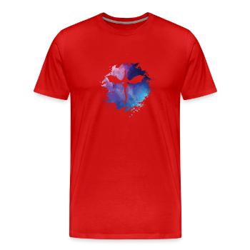 Drachen Fleck Tierkreiszeichen - Männer Premium Bio T-Shirt - Rot - Vorne - Damien (186cm)