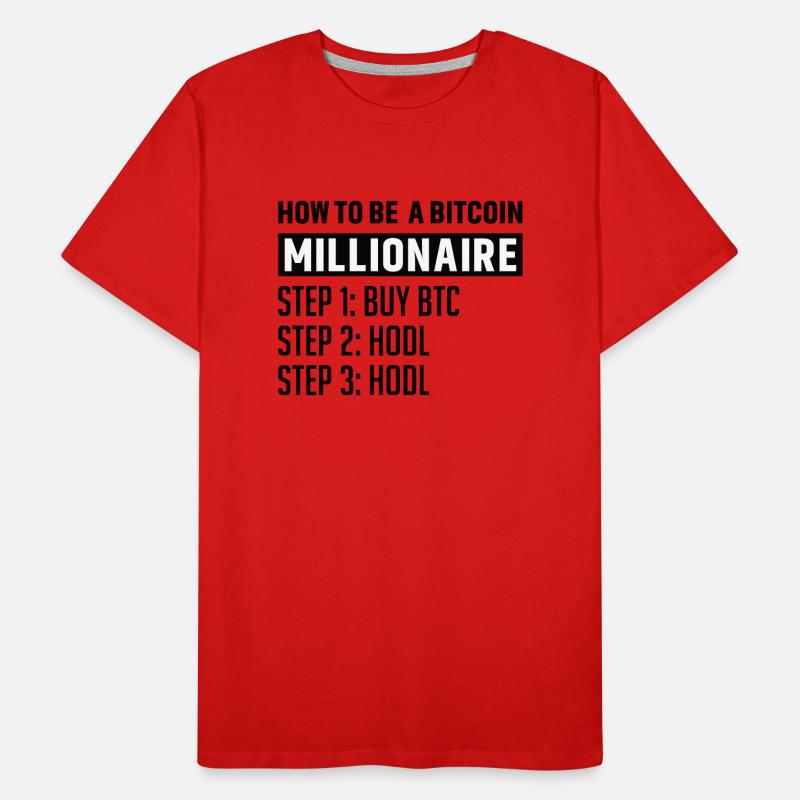 Bitcoin Plan B BTC Satoshi Krypto Hodl Maximalist Männer Premium Bio T-Shirt